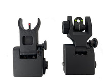 Load image into Gallery viewer, Fiber Optic Flip Up Sights Front + Rear
